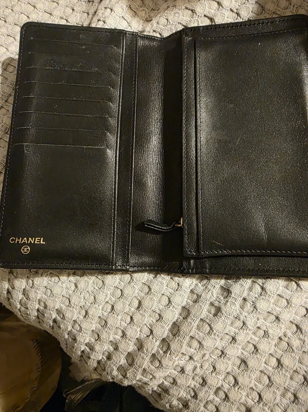 CHANEL quilted caviar